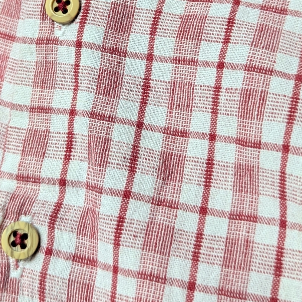 Zara Kids Red Plaid Button Down Shirt - Picture 5 of 5